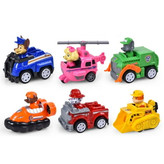 ست سگ های نگهبان ۶ عددی با ماشین عقب کش paw patrol
