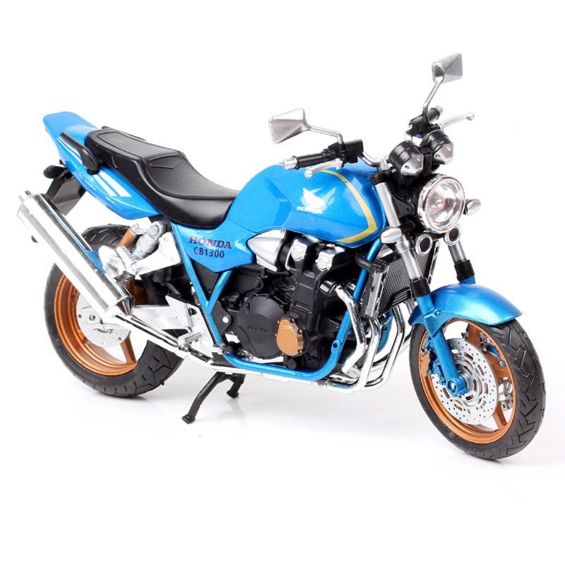 ماکت فلزی  موتور هوندا CB 1300  SF اتومکس رنگ آبی رویال